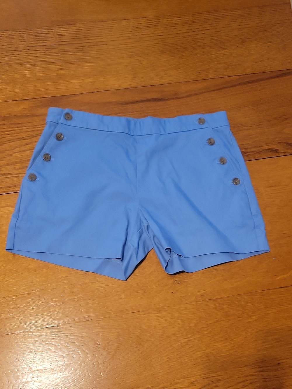 Banana Republic Sky Blue Button-Accent Women's Shorts